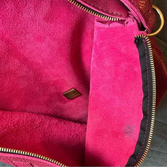 Portland Leather Goods Large Slouchy Shoulder Bag Orchid Pink - Picture 6 of 12